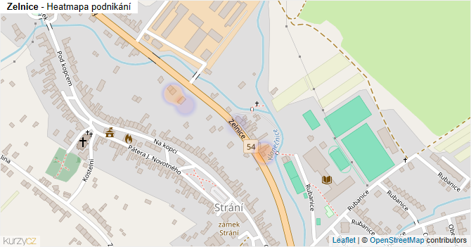 Zelnice - mapa podnikání