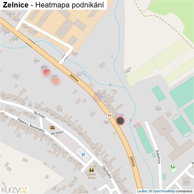 Mapa Zelnice - Firmy v ulici.