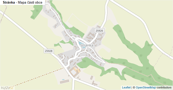 Stránka - mapa části obce