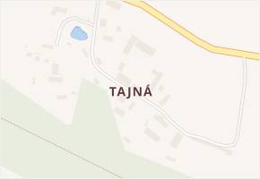 Tajná v obci Stránka - mapa části obce