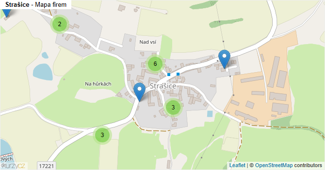 Strašice - mapa firem
