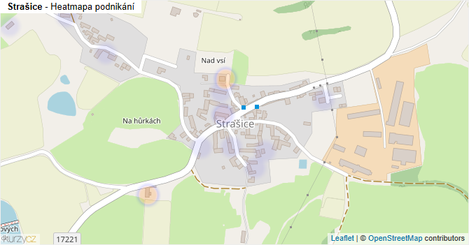 Strašice - mapa podnikání
