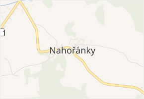 Nahořánky v obci Strašín - mapa části obce