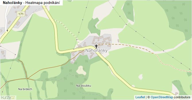 Nahořánky - mapa podnikání