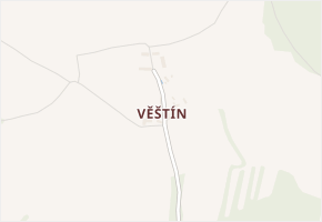 Věštín v obci Strašín - mapa části obce
