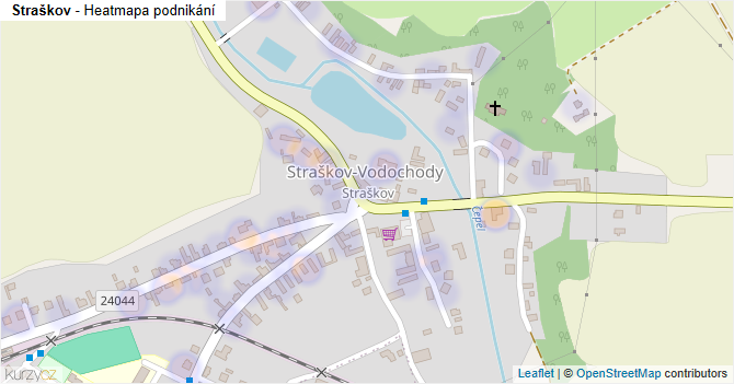 Straškov - mapa podnikání