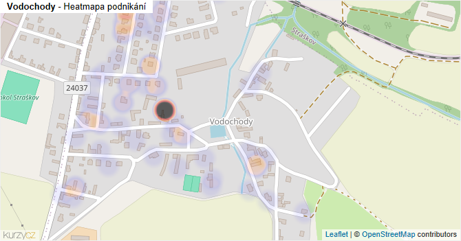 Vodochody - mapa podnikání