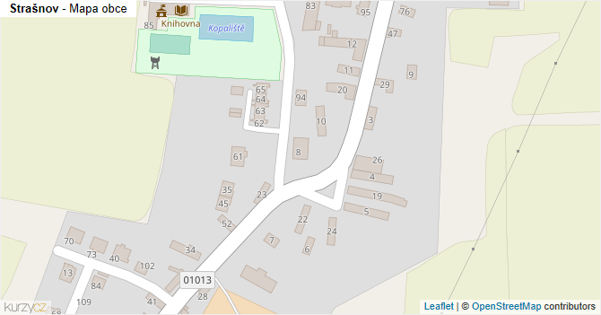 Strašnov - mapa obce