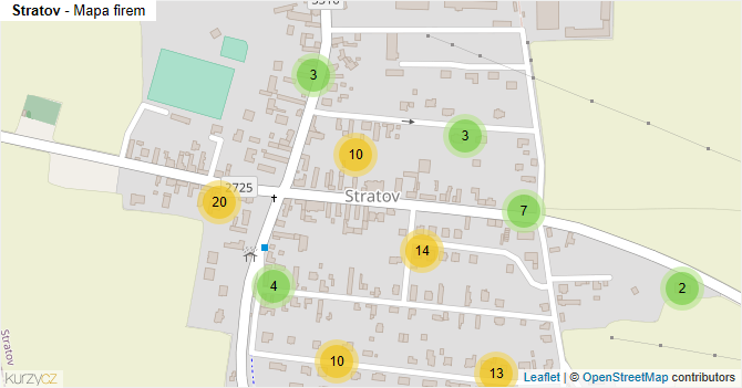 Stratov - mapa firem