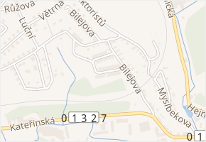 Dolní řadová v obci Stráž nad Nisou - mapa ulice