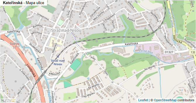 Kateřinská - mapa ulice