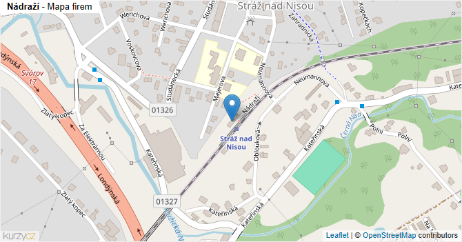 Nádraží - mapa firem