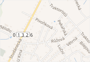 Pivoňková v obci Stráž nad Nisou - mapa ulice