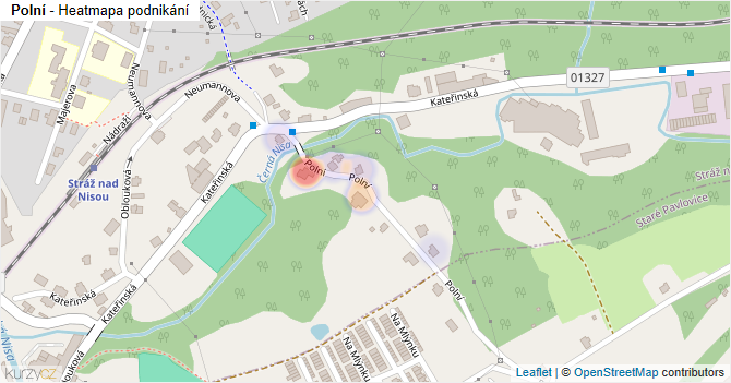 Polní - mapa podnikání