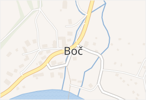 Boč v obci Stráž nad Ohří - mapa části obce