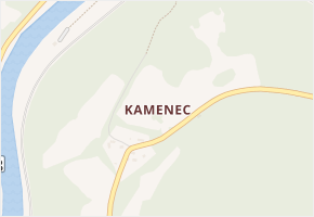 Kamenec v obci Stráž nad Ohří - mapa části obce