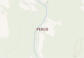 Peklo v obci Stráž nad Ohří - mapa části obce