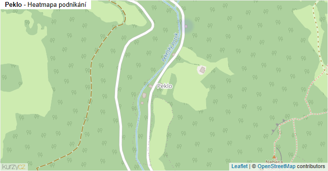 Peklo - mapa podnikání