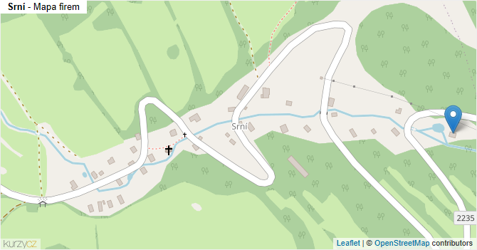 Srní - mapa firem