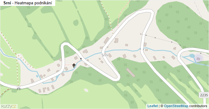 Srní - mapa podnikání