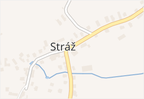 Stráž v obci Stráž - mapa části obce