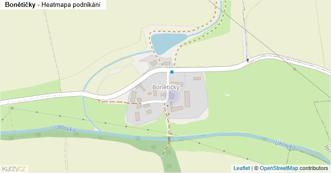 Bonětičky - mapa podnikání