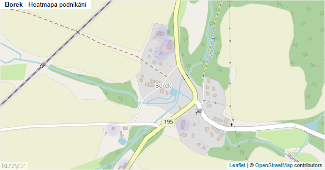Borek - mapa podnikání