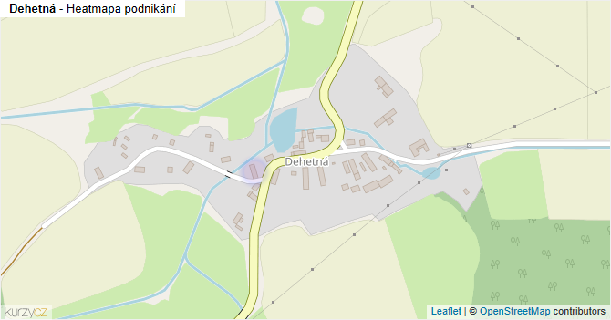 Dehetná - mapa podnikání