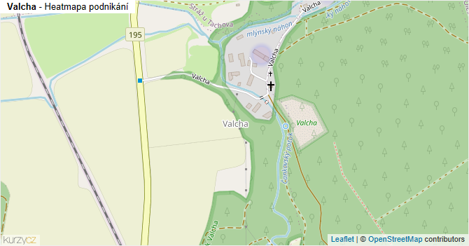 Valcha - mapa podnikání