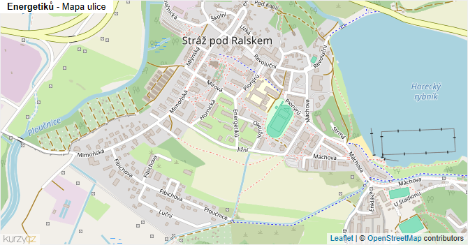 Energetiků - mapa ulice
