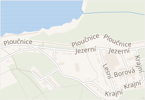Jezerní v obci Stráž pod Ralskem - mapa ulice