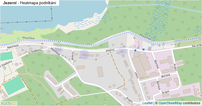 Jezerní - mapa podnikání