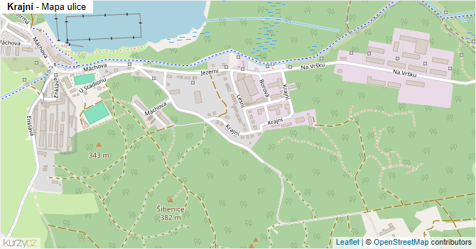 Krajní - mapa ulice