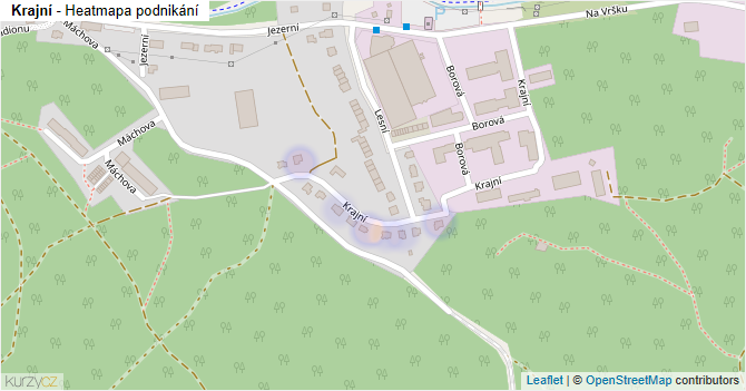 Krajní - mapa podnikání