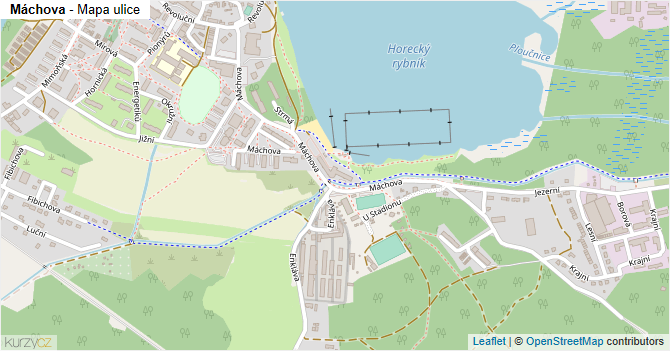 Máchova - mapa ulice