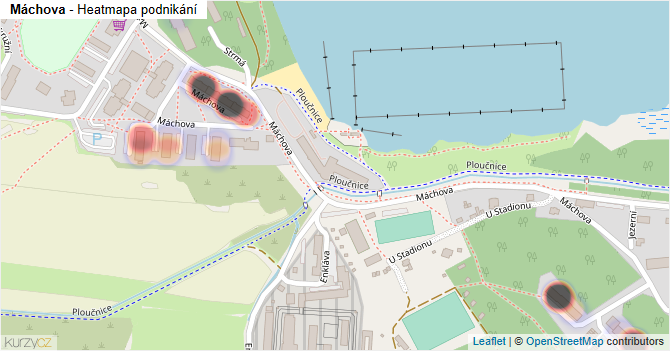 Máchova - mapa podnikání