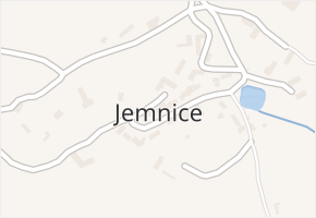 Jemnice v obci Strážek - mapa části obce