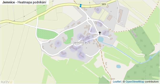 Jemnice - mapa podnikání