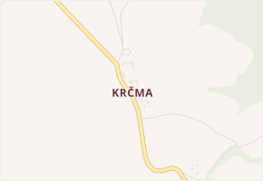 Krčma v obci Strážek - mapa části obce