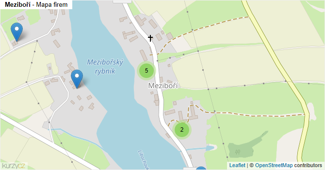 Meziboří - mapa firem