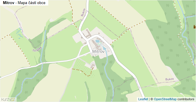 Mitrov - mapa části obce
