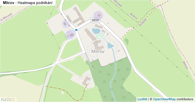 Mitrov - mapa podnikání