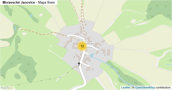 Moravecké Janovice - mapa firem