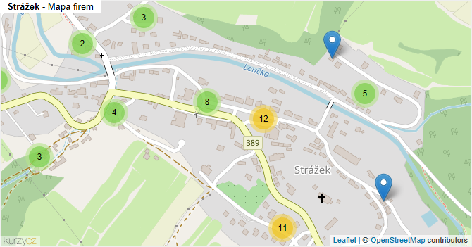 Strážek - mapa firem