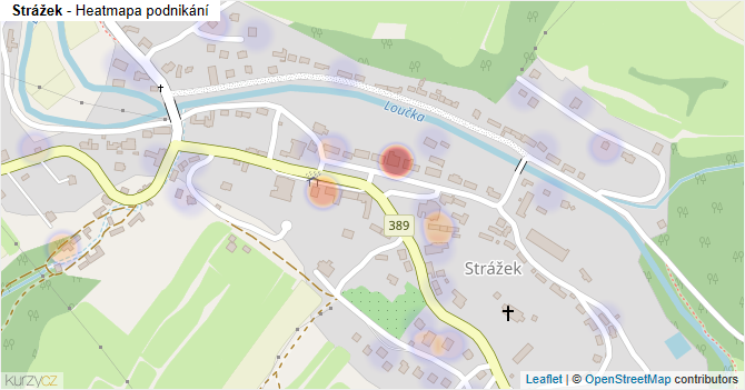Strážek - mapa podnikání