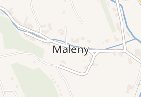 Maleny v obci Stražisko - mapa části obce