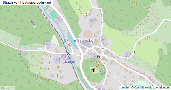 Stražisko - mapa podnikání