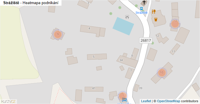 Strážiště - mapa podnikání