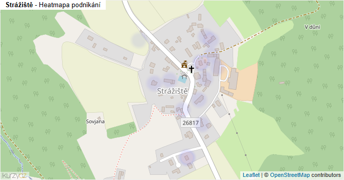 Strážiště - mapa podnikání