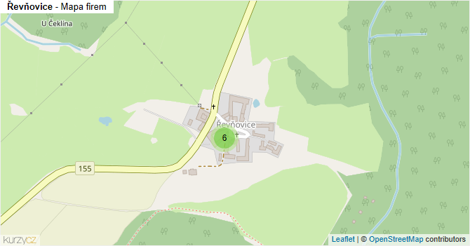 Řevňovice - mapa firem